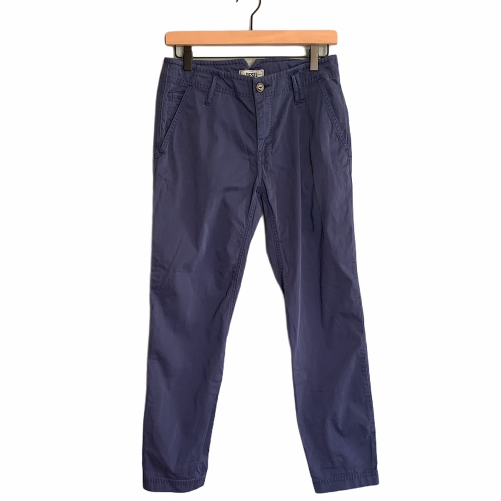 Diesel Blue Straight Leg Cotton Pants size 27